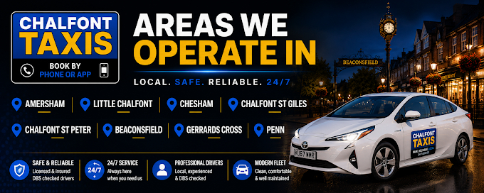 Areas we serve - Chalfont Taxi